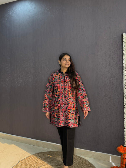 Woollen kashmiri Jacket set