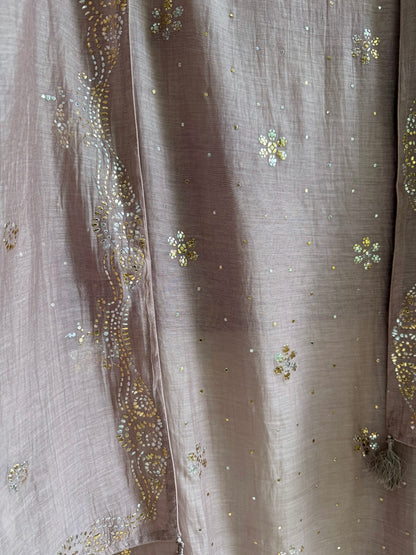 Luxurious Mul chanderi mukaish suit