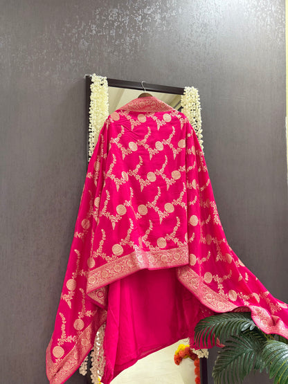 Banarsi handwork silk suit