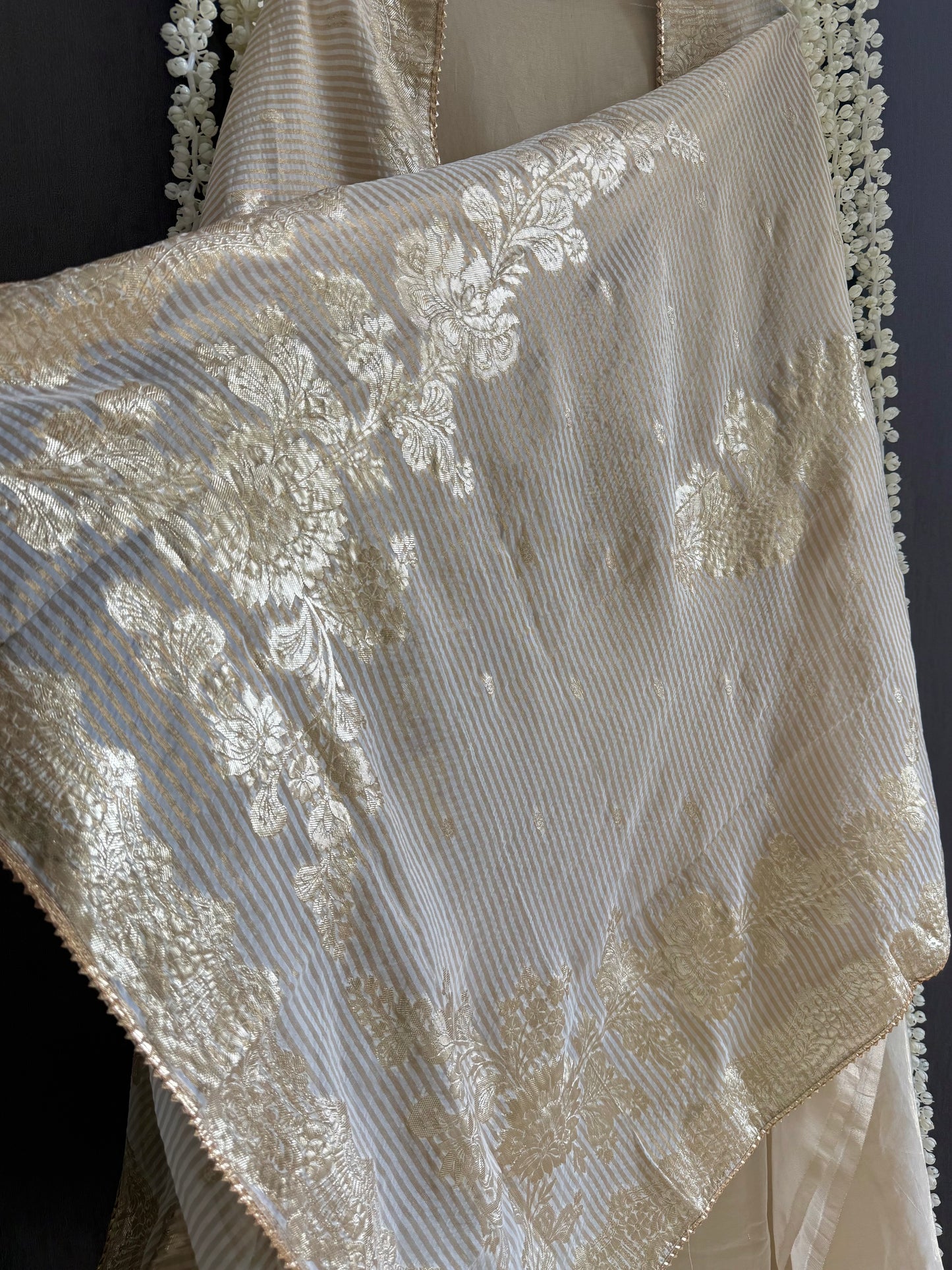 Luxurious Handwork Tissue Benarsi silk suit