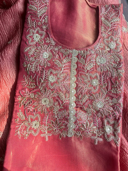 Luxurious Marori aari work suit