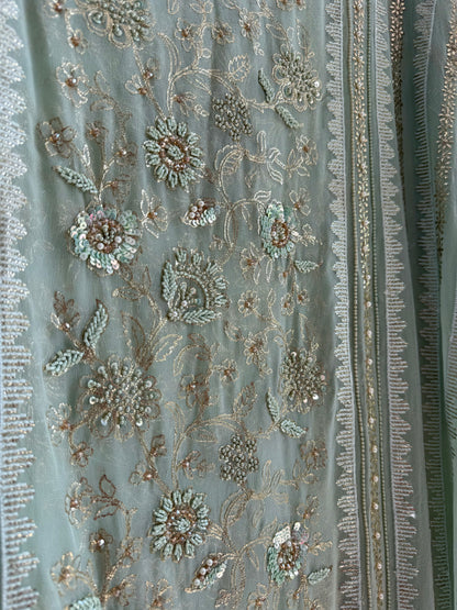 Pitta work crystal handwork suit