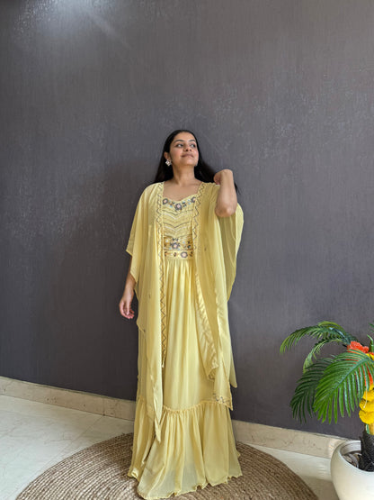 Cape Lehenga set