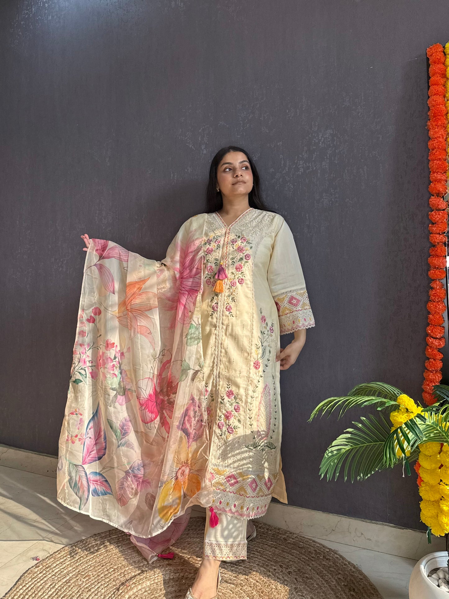 Angrakha Pakistani designer suit