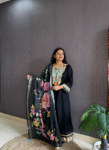 Aline cotton Handwork suit
