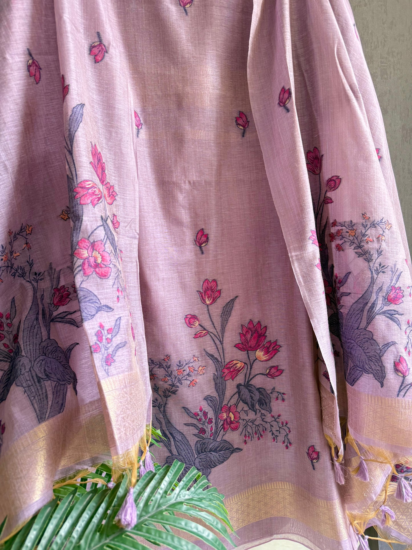 Light Chanderi Jamdani suit