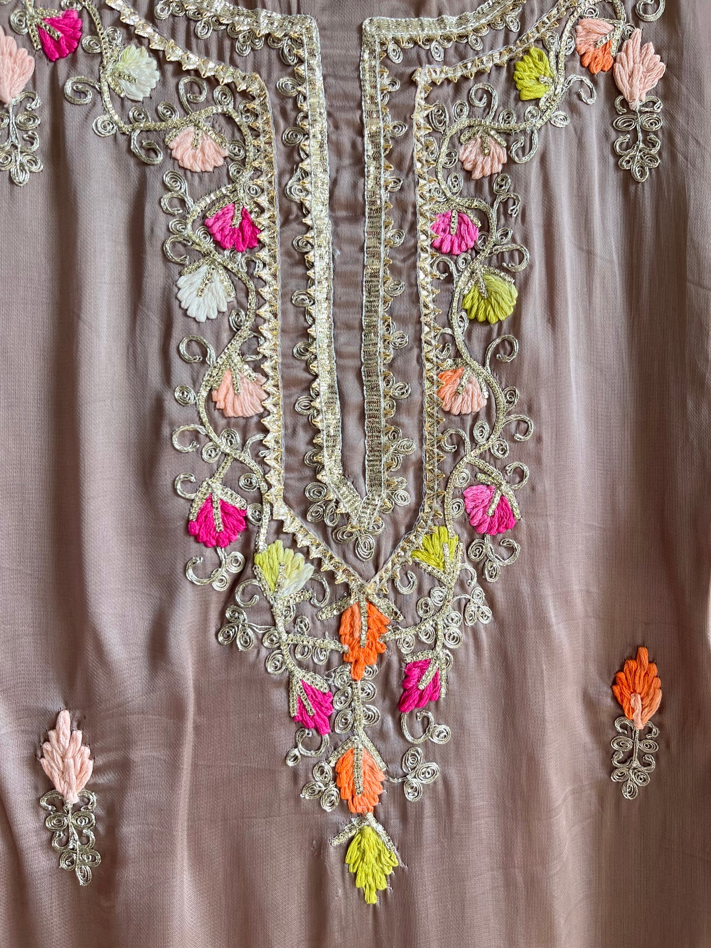 Luxurious Gotapatti silk suit