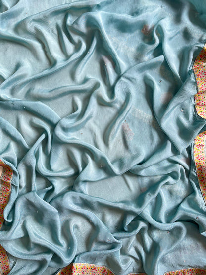 Meenakari Benarsi Tissue silk suit