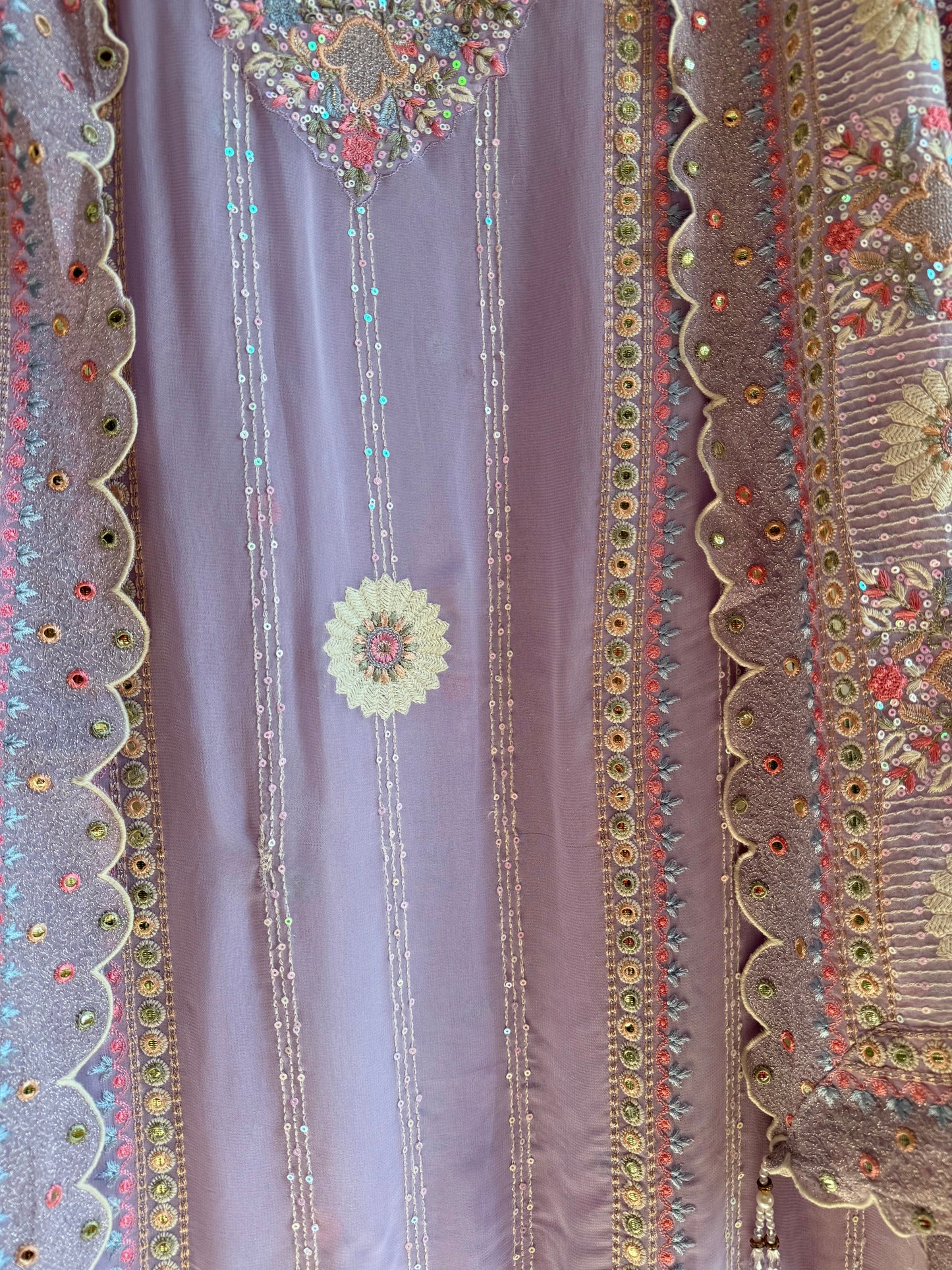 Lucknowi chikankari handwork suit