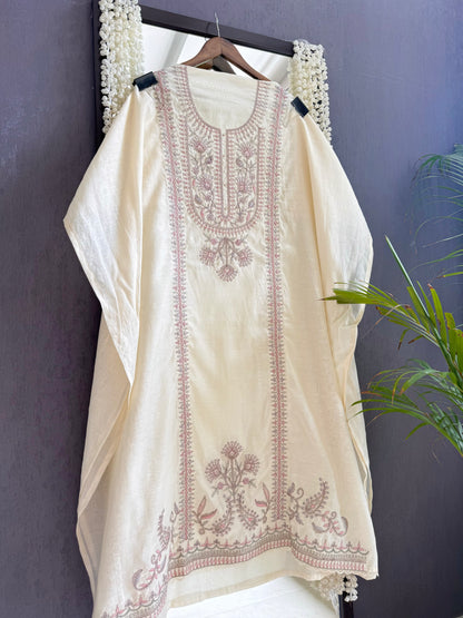 Luxurious Mul chanderi antique dori sitara suit