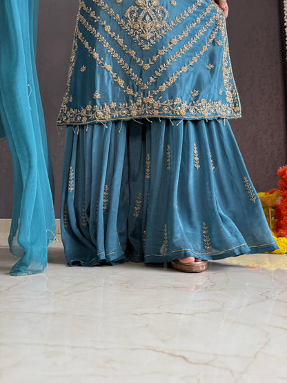 Handwork sharara set