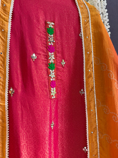 Luxurious Gotapatti Bangles suit