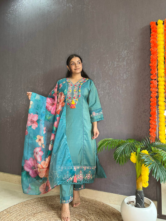 Aline Pakistani Handwork suit