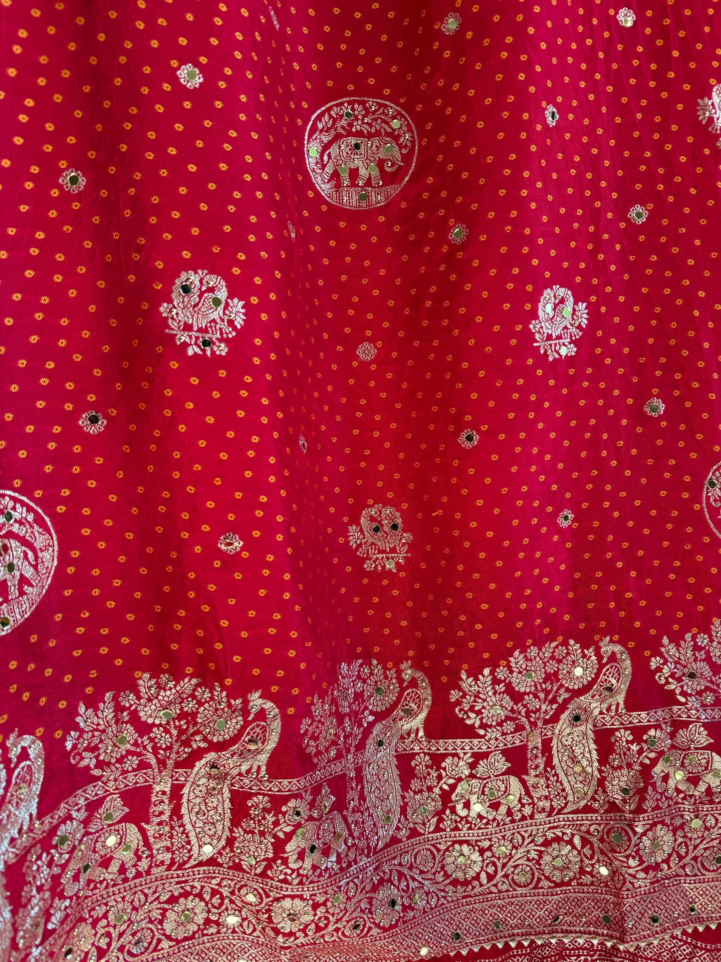 Banarsi bandhani silk suit