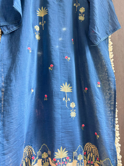 Luxurious Mul chanderi pichwai suit