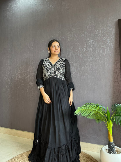 Handwork Anarkali suit