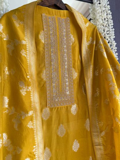 Resham Benarsi silk suit