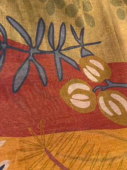 Pure linen kanthawork suit