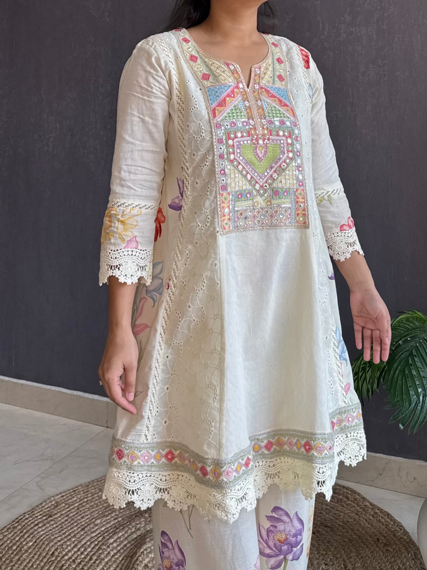 Pure cotton designer kurta set