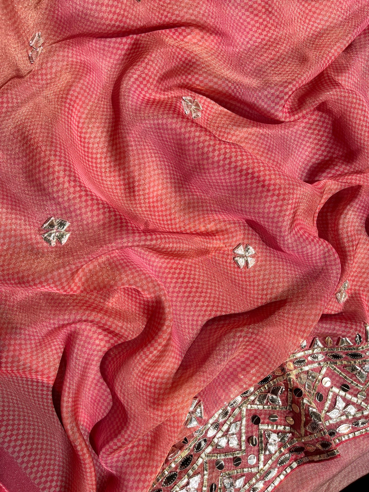 Gotta patti Tissue organza silk suit