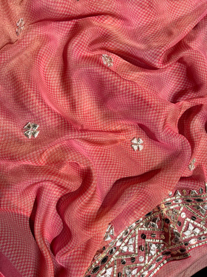 Gotta patti Tissue organza silk suit