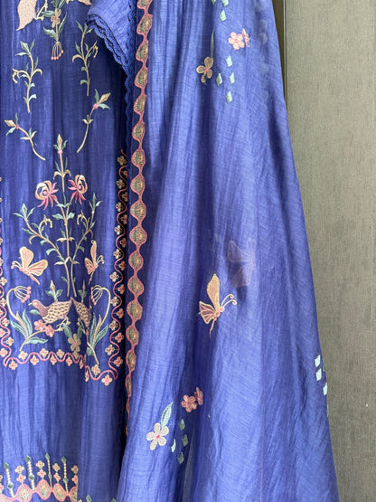 Luxurious Mul chanderi butterfly suit