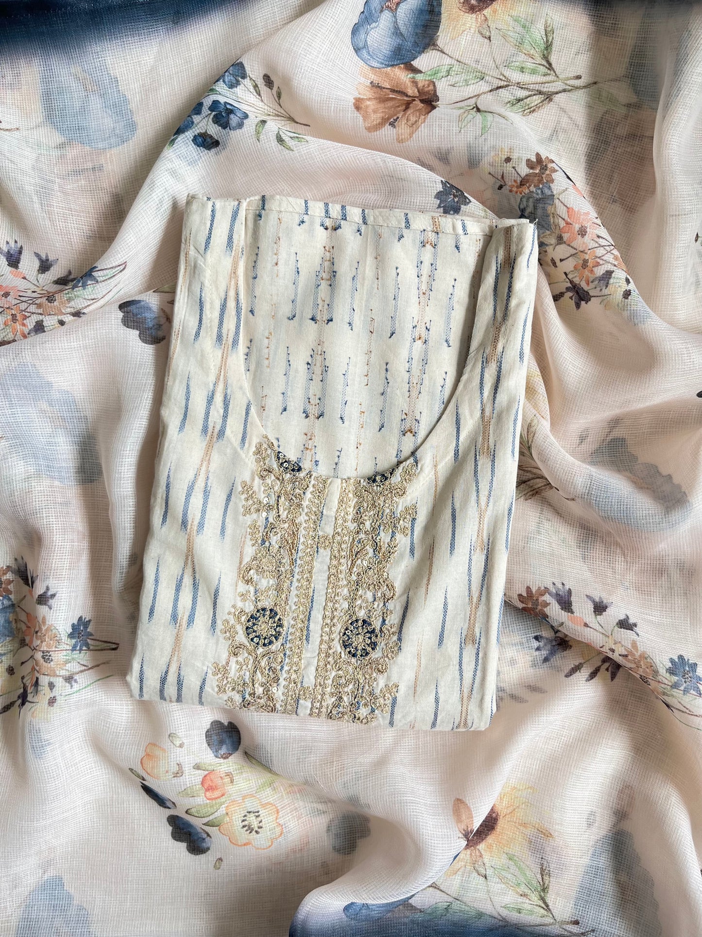 Cotton- Kota Aari work suits