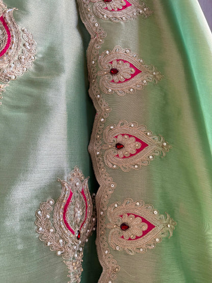 Luxurious bejewelled suit