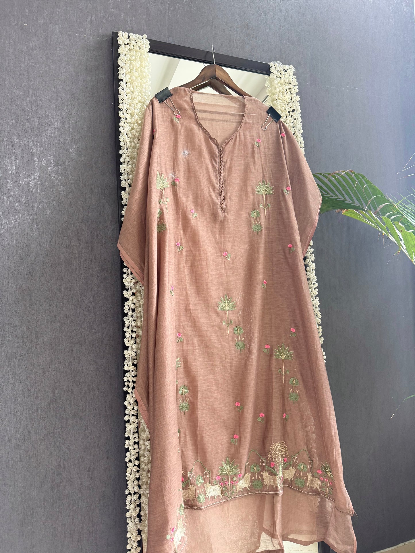 Luxurious Mul chanderi pichwai suit