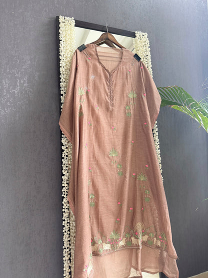 Luxurious Mul chanderi pichwai suit