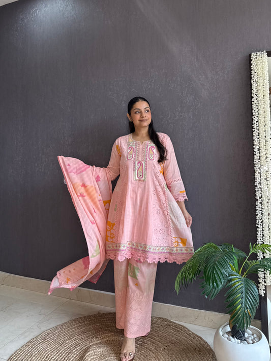 Pure cotton designer kurta set