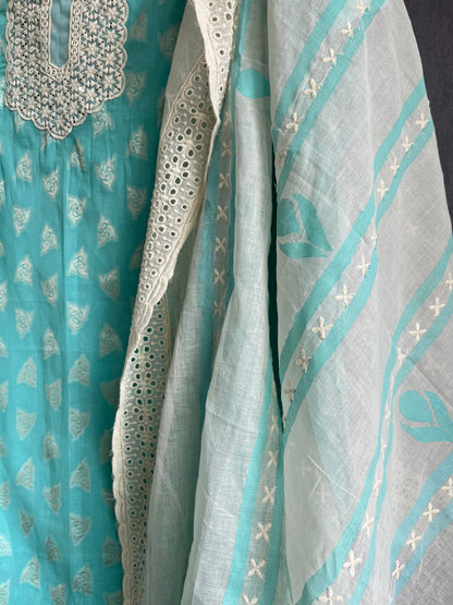Mulmul schiffili handpainted suits
