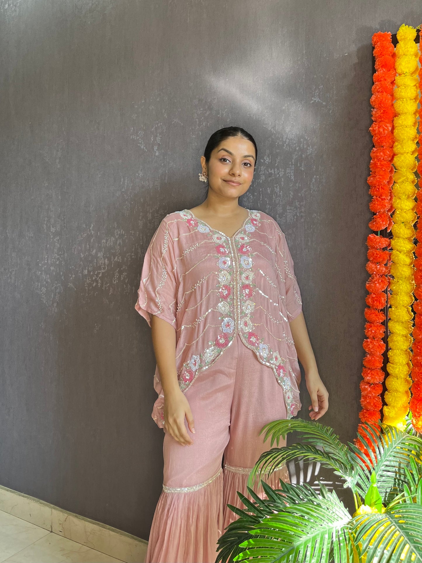 Sharara Cape set