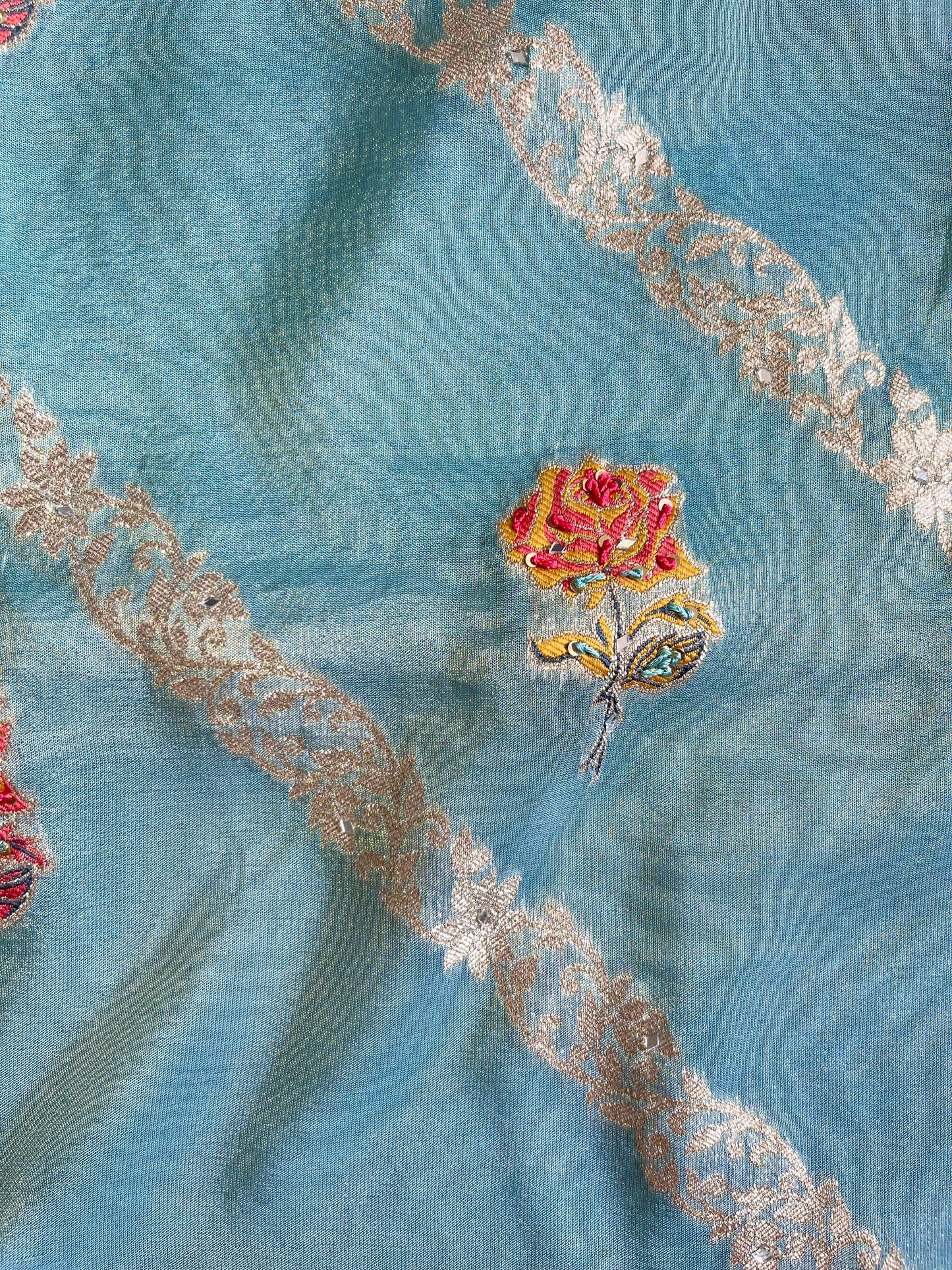 Meenakari Benarsi Tissue silk suit