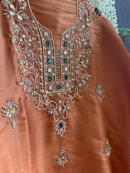 Luxurious dabka bejewelled suit