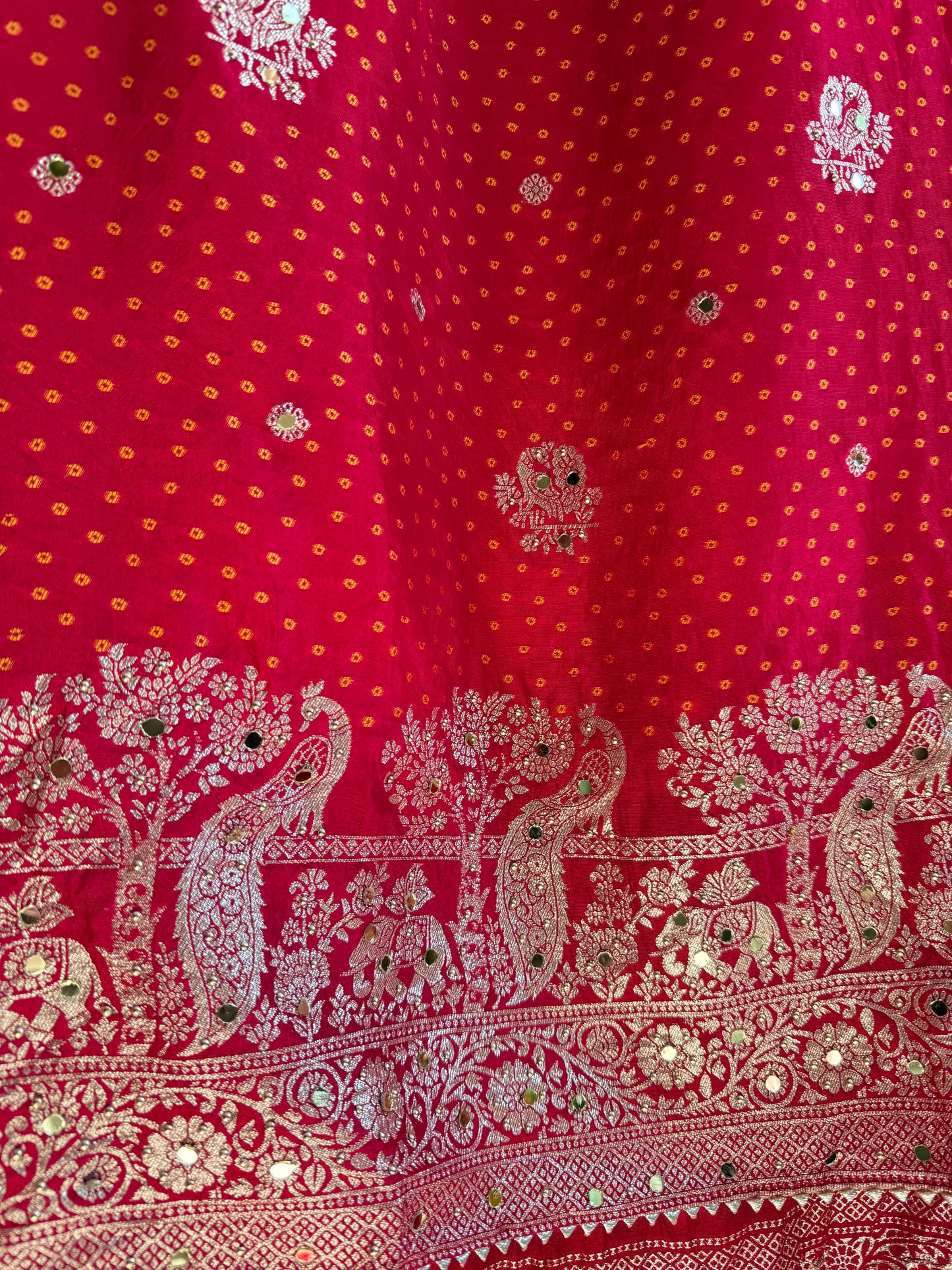 Banarsi bandhani silk suit