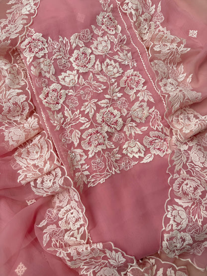 Parsi work florals Handwork suit