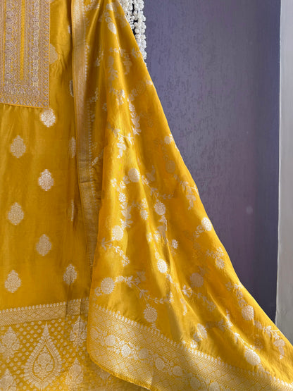 Resham Benarsi silk suit