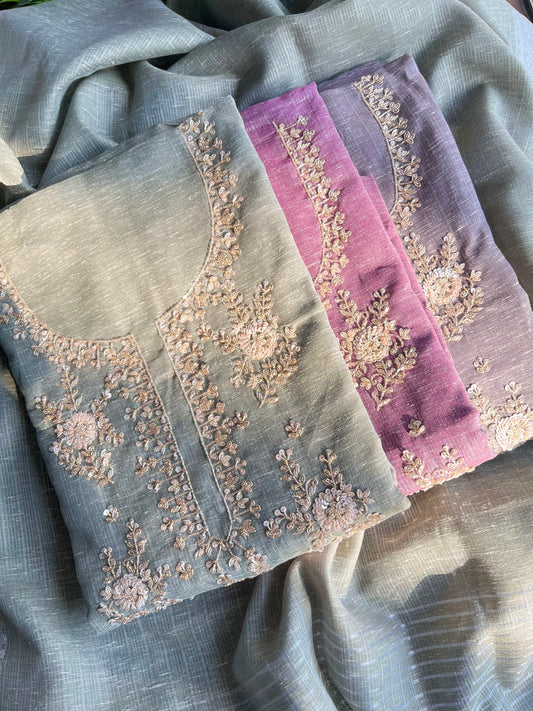 Benarsi kota handwork suit