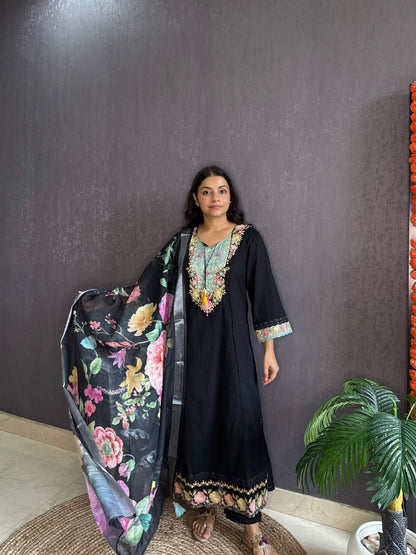 Aline cotton Handwork suit