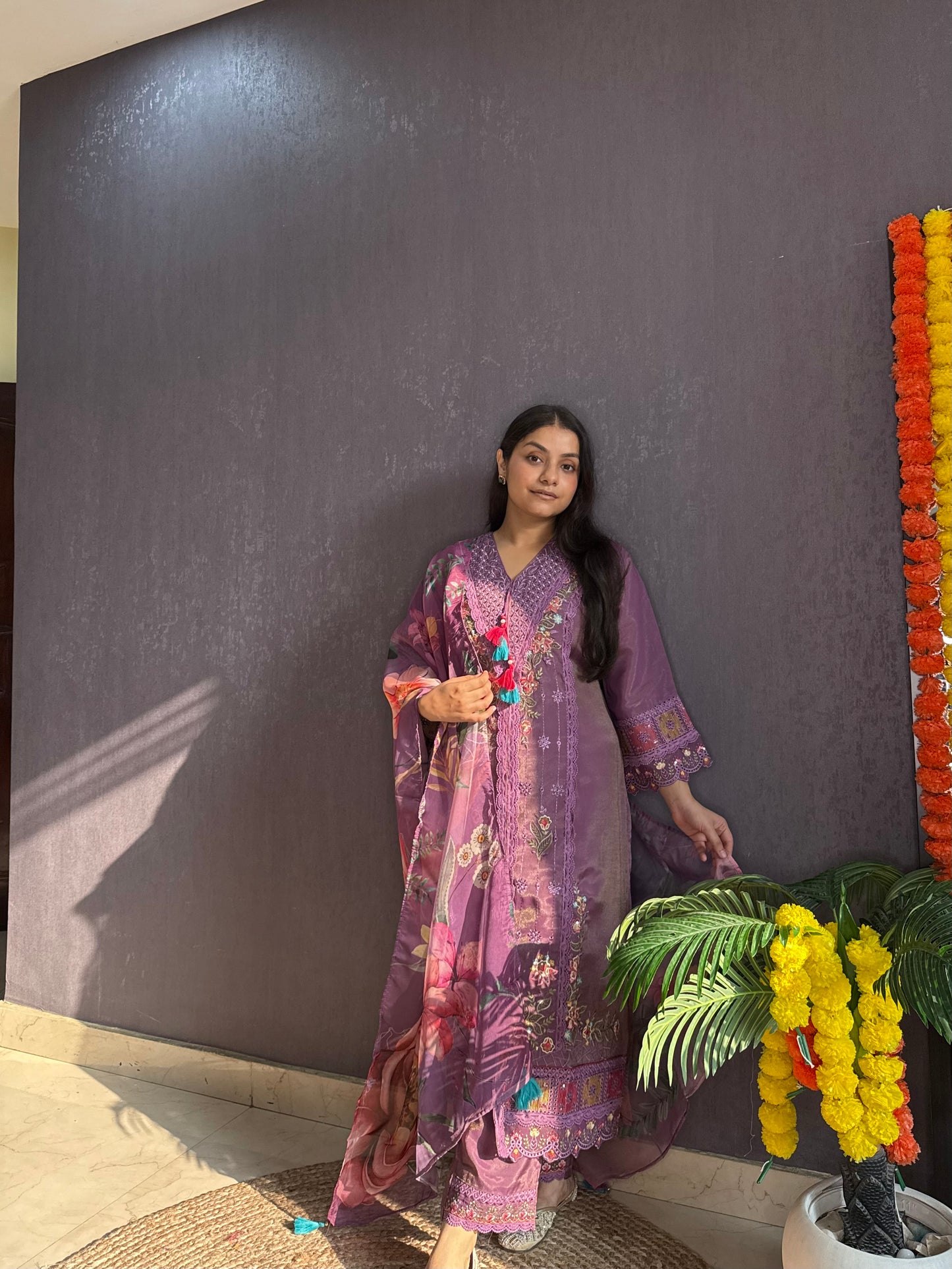 Angrakha Pakistani designer suit