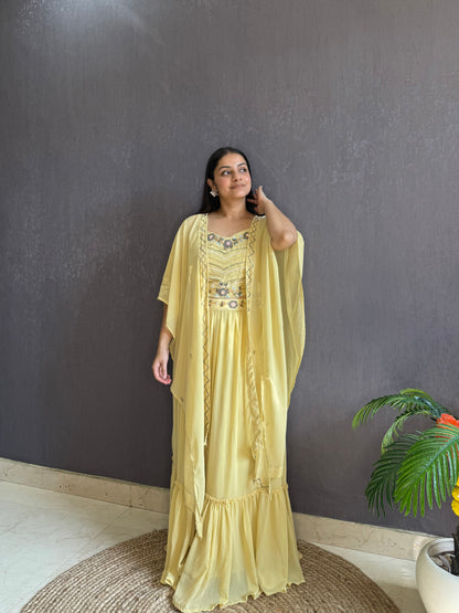 Cape Lehenga set