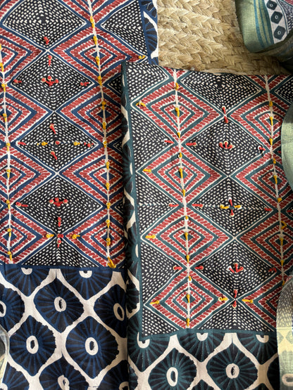 Pure cotton ajrakh suits