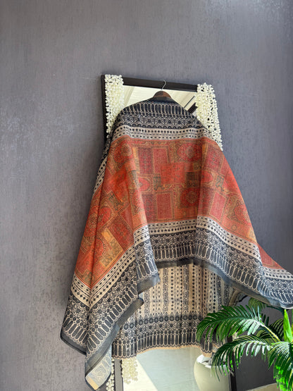 Pure Tussar silk handwork suits