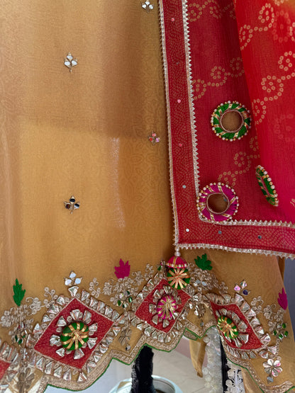 Luxurious Gotapatti Bangles suit