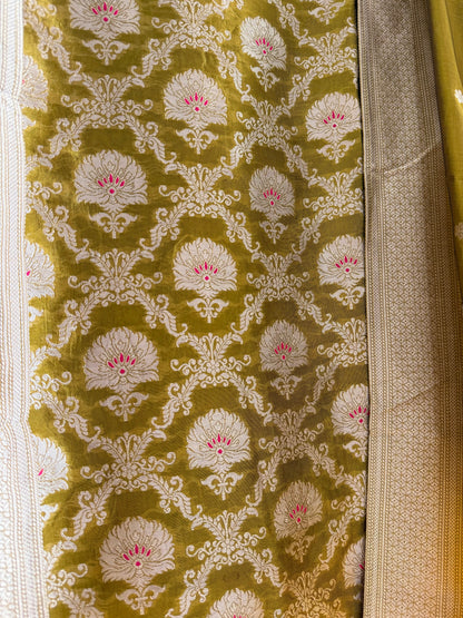 Brocade Benarsi silk handwork suit