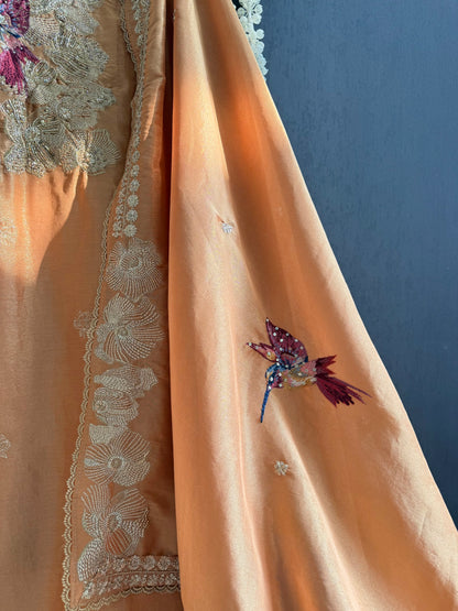 Luxurious birds handwork birds suit
