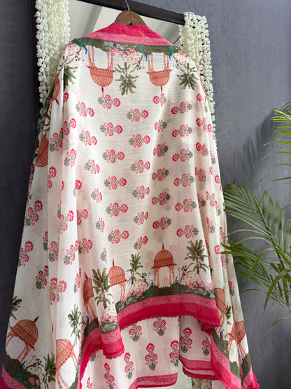 Mulmul cotton divine pichwai suit