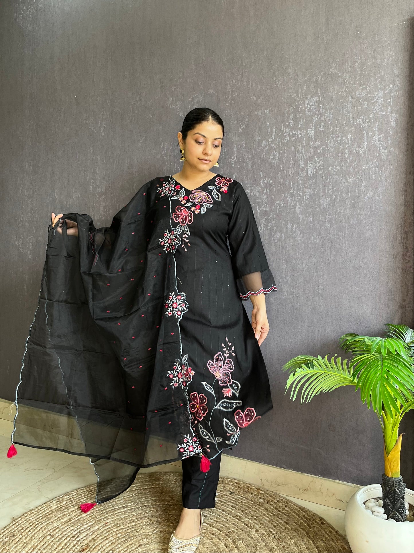 Pure cotton Handwork designer suit set