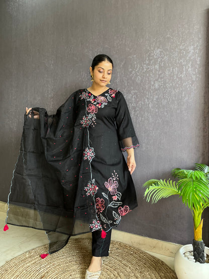 Pure cotton Handwork designer suit set